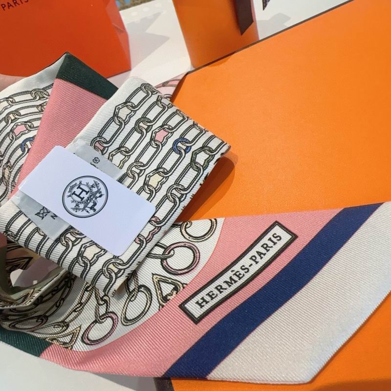 Hermes silk ribbon 86X5cm E15 (59)
