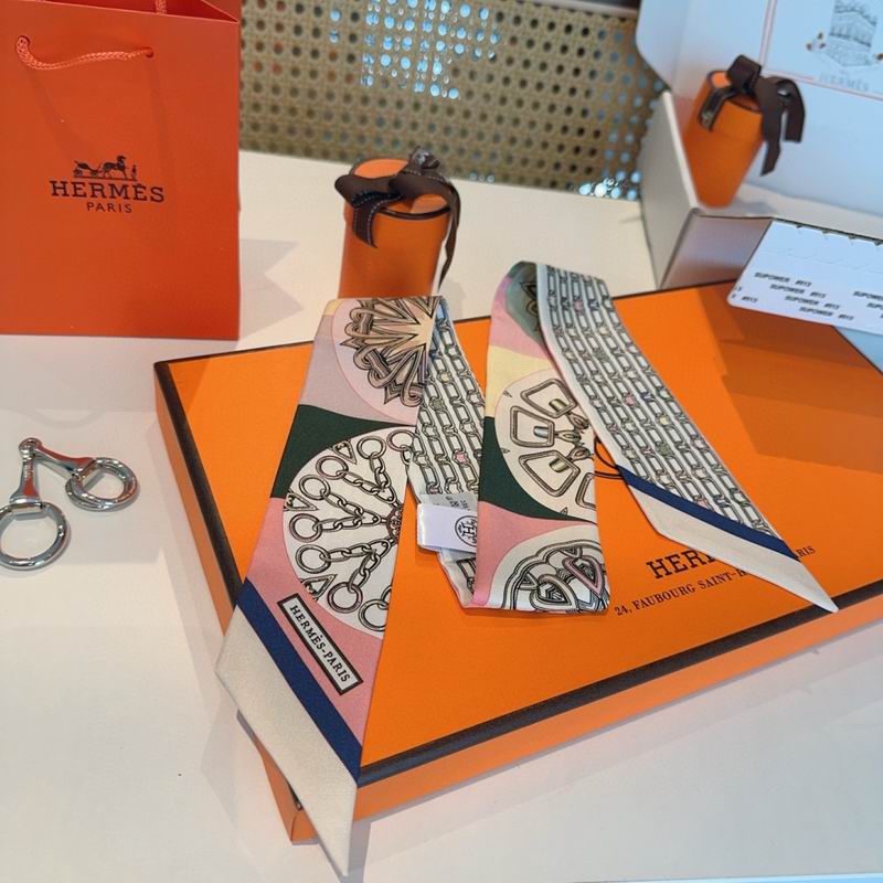 Hermes silk ribbon 86X5cm E15 (60)