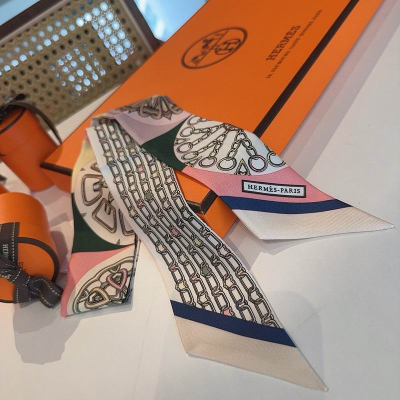 Hermes silk ribbon 86X5cm E15 (61)