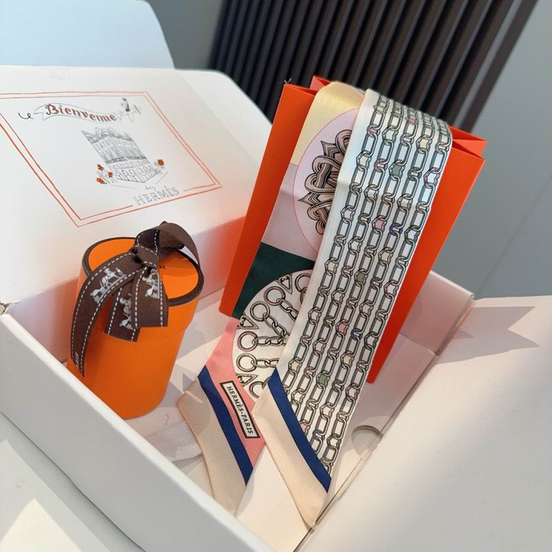 Hermes silk ribbon 86X5cm E15 (62)