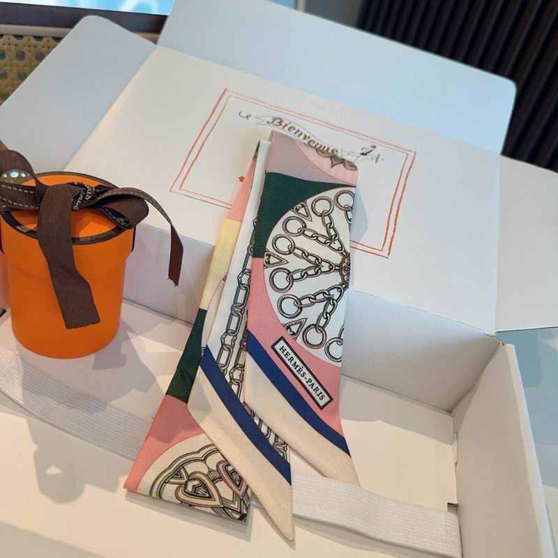 Hermes silk ribbon 86X5cm E15 (64)