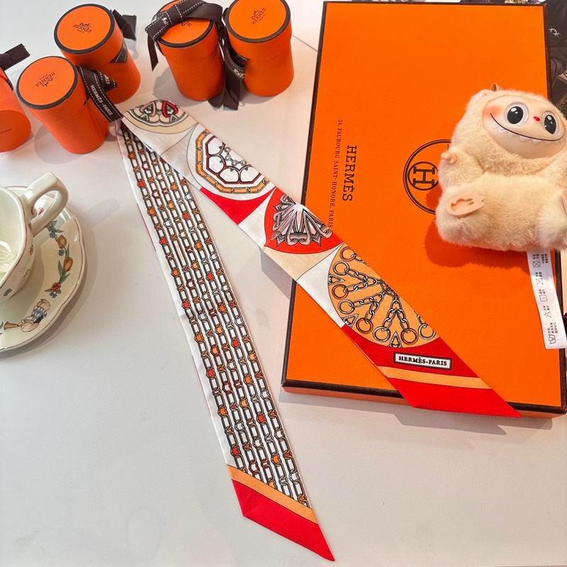 Hermes silk ribbon 86X5cm E15 (66)