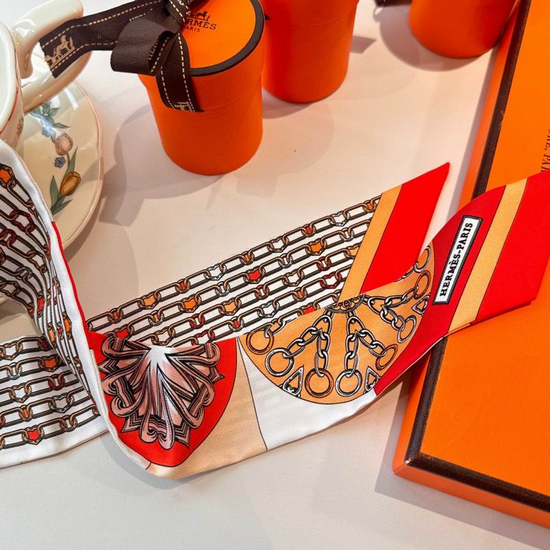 Hermes silk ribbon 86X5cm E15 (68)