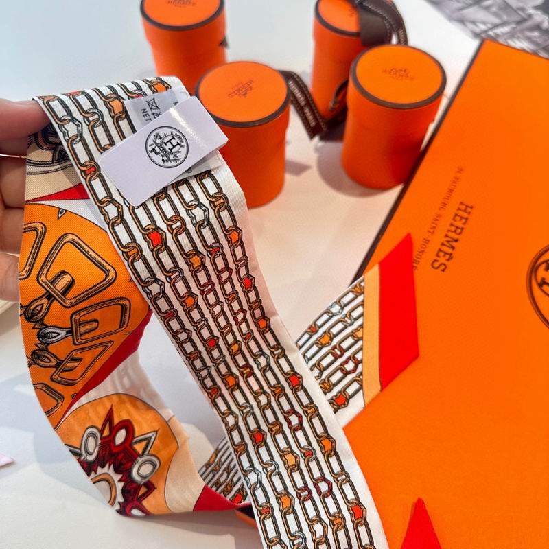 Hermes silk ribbon 86X5cm E15 (69)