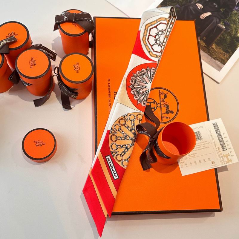 Hermes silk ribbon 86X5cm E15 (71)