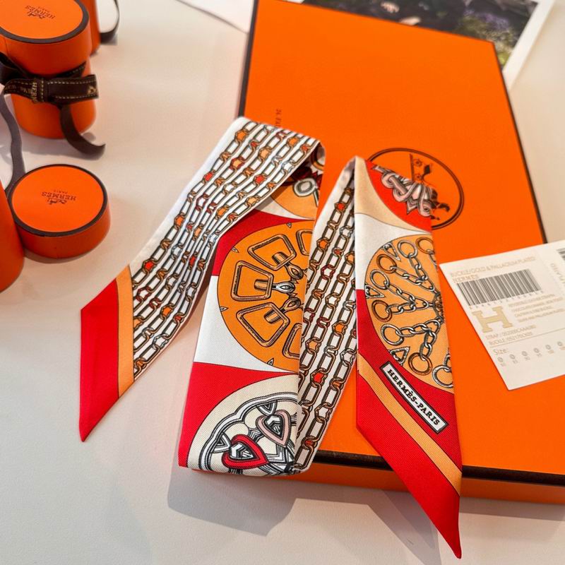 Hermes silk ribbon 86X5cm E15 (73)