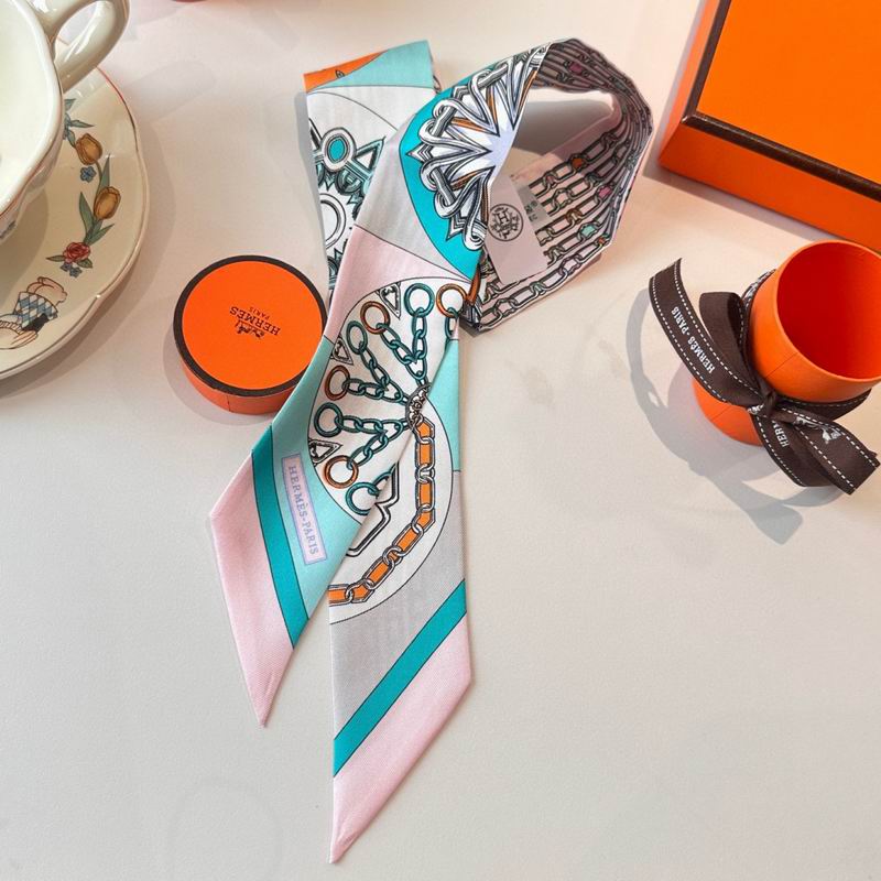 Hermes silk ribbon 86X5cm E15 (80)