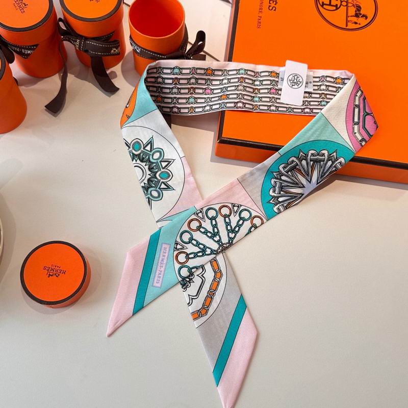 Hermes silk ribbon 86X5cm E15 (81)