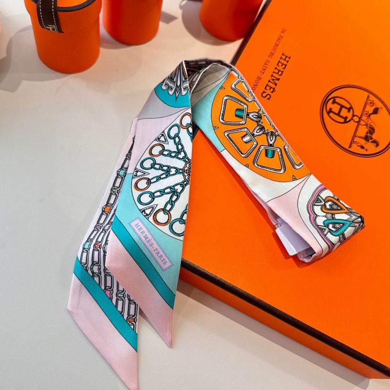 Hermes silk ribbon 86X5cm E15 (85)