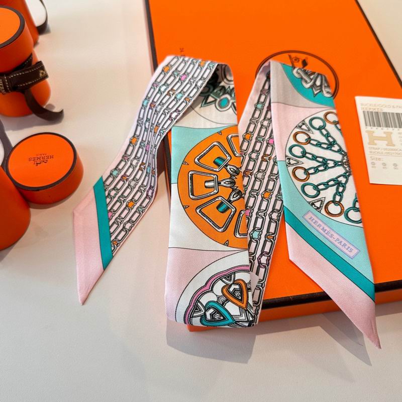 Hermes silk ribbon 86X5cm E15 (87)