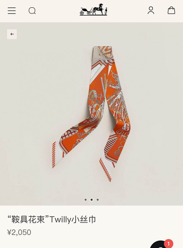 Hermes silk ribbon hm (248)