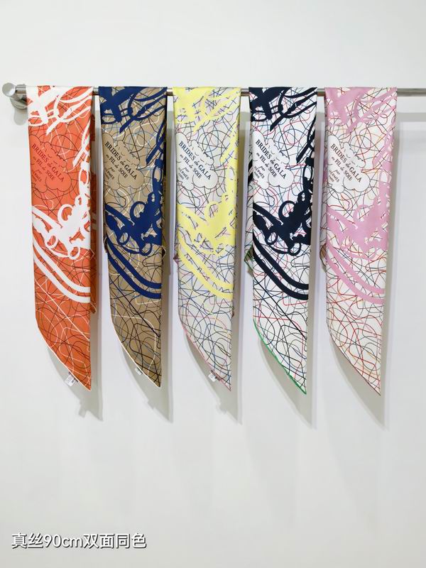 Hermes silk scarf 90X90cm E12 (1)