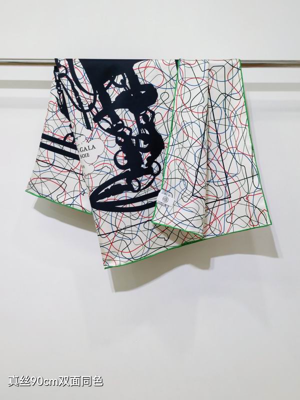 Hermes silk scarf 90X90cm E12 (11)