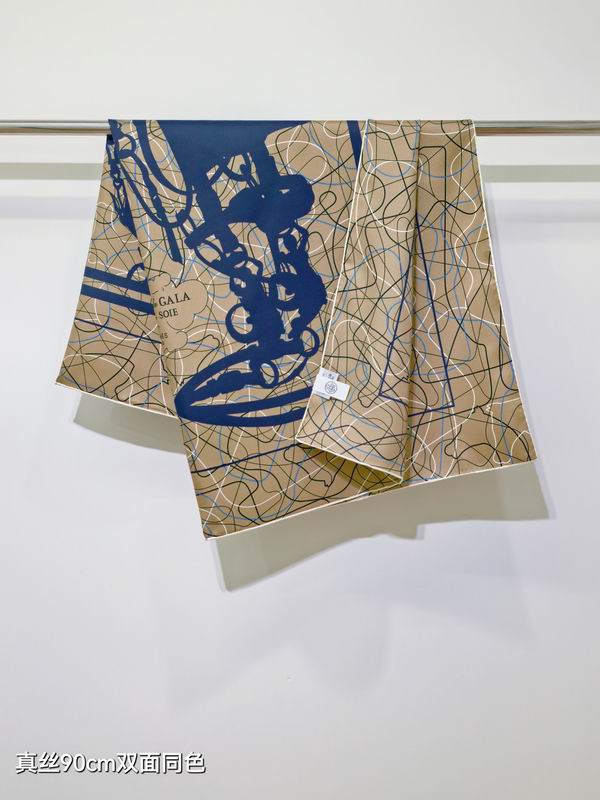 Hermes silk scarf 90X90cm E12 (20)