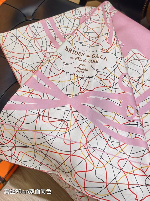 Hermes silk scarf 90X90cm E12 (40)