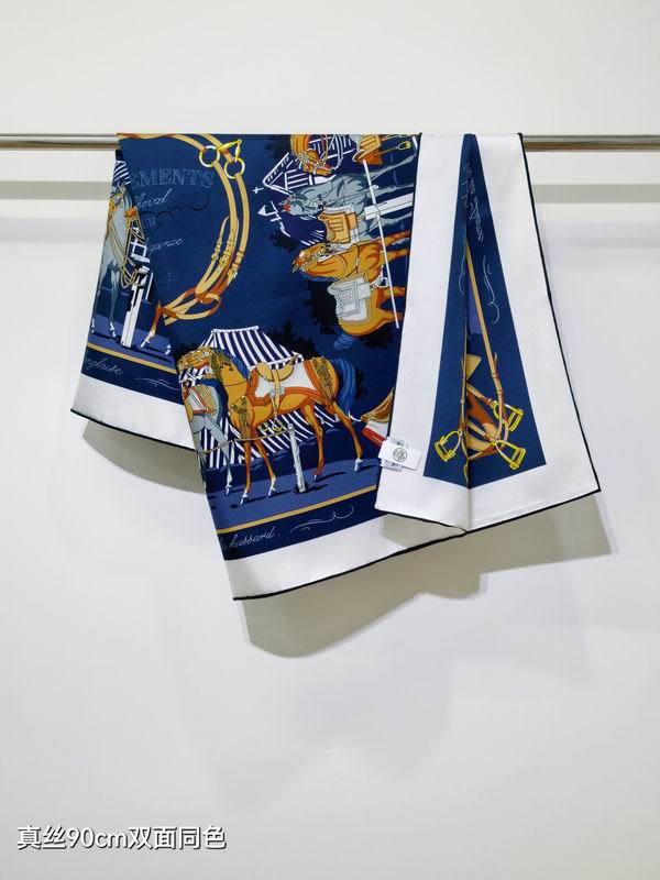 Hermes silk scarf 90X90cm E15 (47)