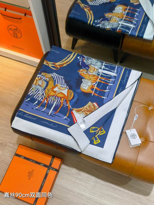 Hermes silk scarf 90X90cm E15 (52)