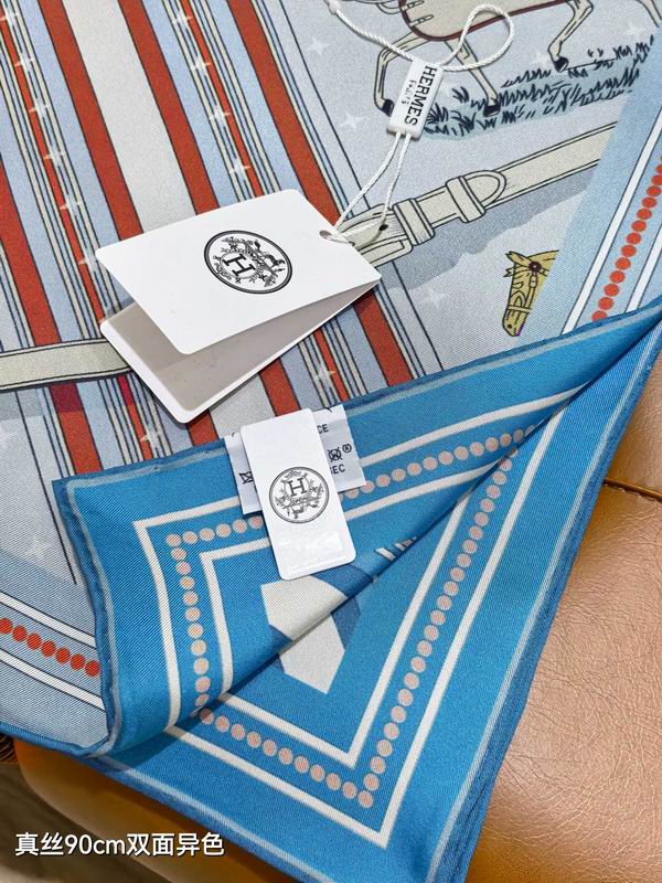 Hermes silk scarf 90X90cm E41 (14)