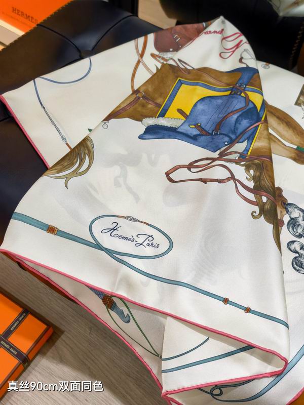 Hermes silk scarf 90X90cm E42 (15)