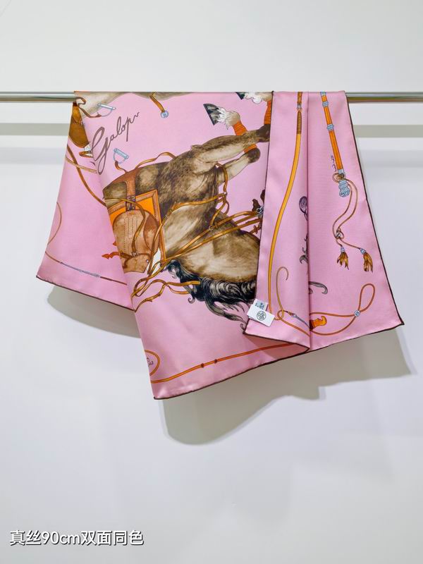 Hermes silk scarf 90X90cm E42 (23)