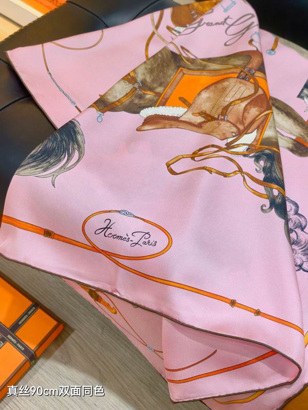 Hermes silk scarf 90X90cm E42 (25)