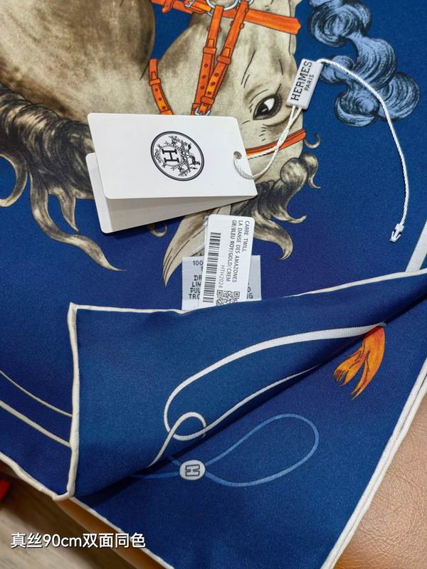 Hermes silk scarf 90X90cm E42 (44)