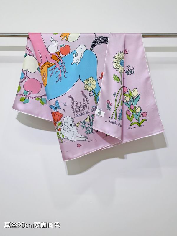 Hermes silk scarf 90X90cm E52 (43)