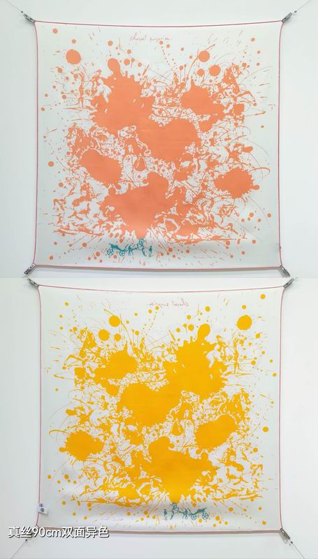 Hermes silk scarf 90X90cm E54 (38)