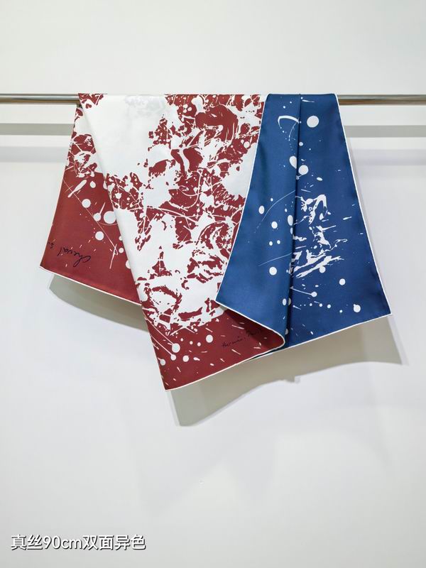 Hermes silk scarf 90X90cm E54 (43)