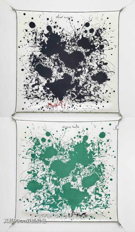 Hermes silk scarf 90X90cm E54 (8)