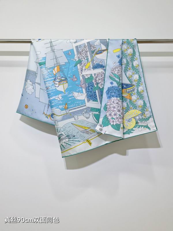 Hermes silk scarf 90X90cm E55 (20)