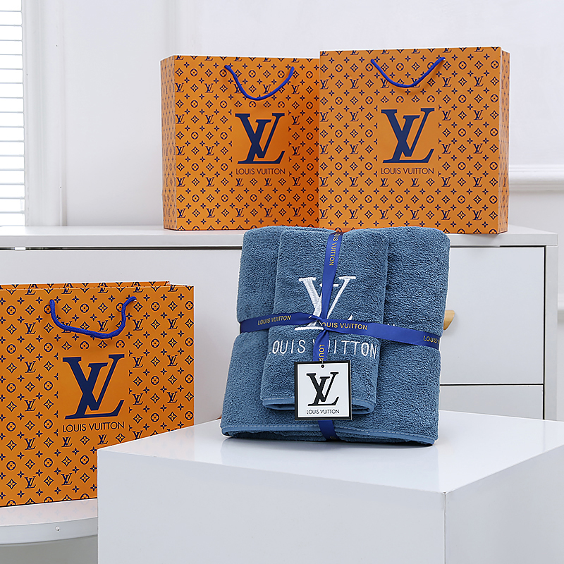LV 浴巾 70X140cm 毛巾35X75cm (2)