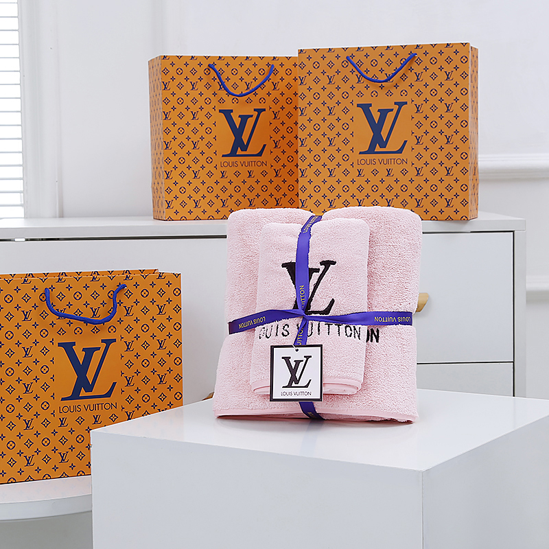 LV 浴巾 70X140cm 毛巾35X75cm (4)