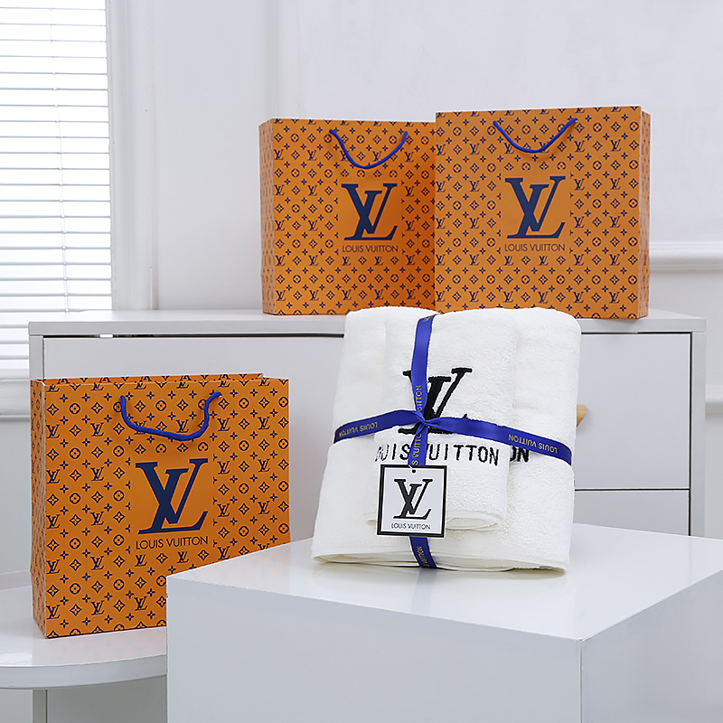 LV 浴巾 70X140cm 毛巾35X75cm (5)