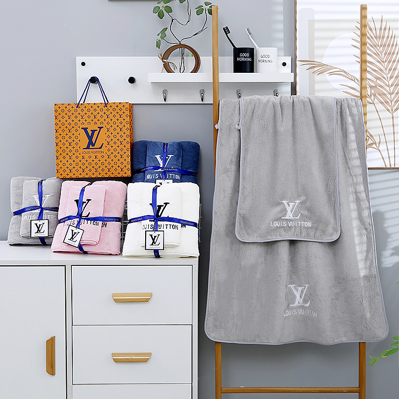LV 浴巾 70X140cm 毛巾35X75cm (7)