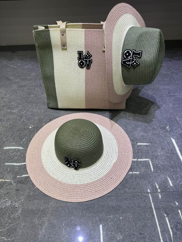 LV beach bag Hat dx (42)