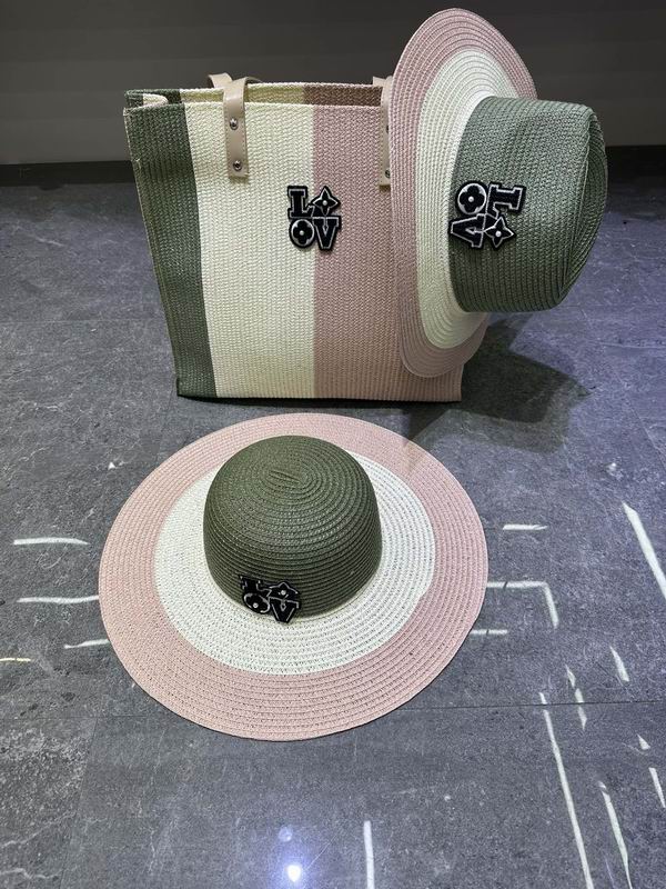 LV beach bag Hat dx (45)