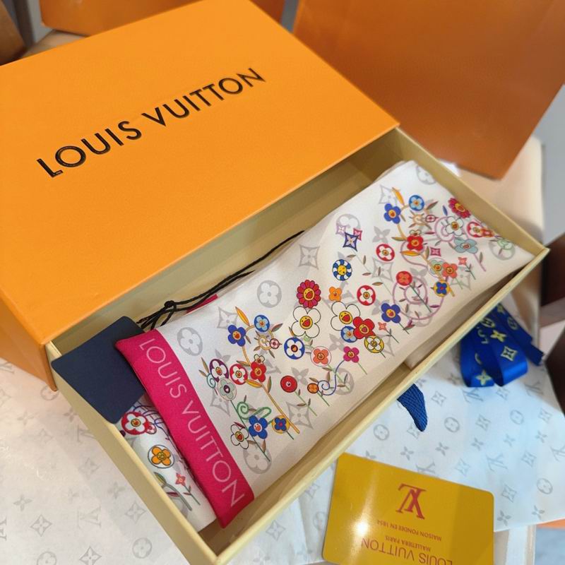 LV silk ribbon 120X5cm E01 (10)