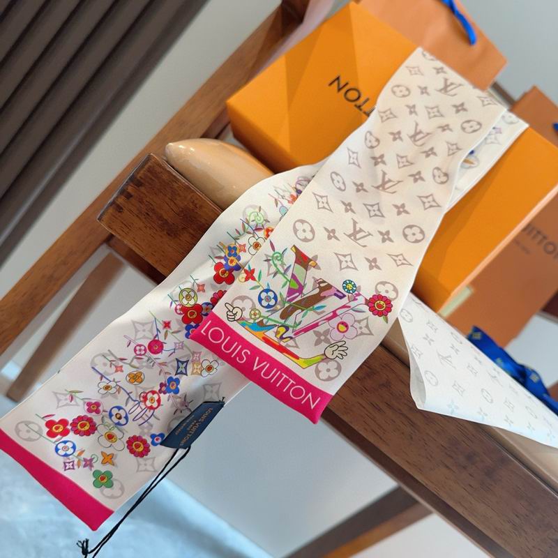 LV silk ribbon 120X5cm E01 (5)