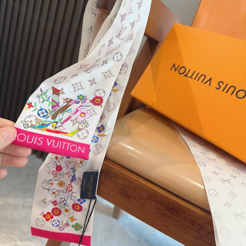 LV silk ribbon 120X5cm E01 (6)