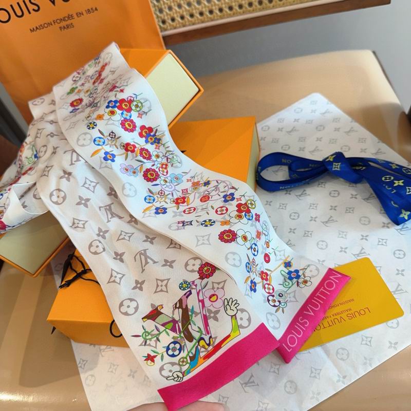 LV silk ribbon 120X5cm E01 (8)