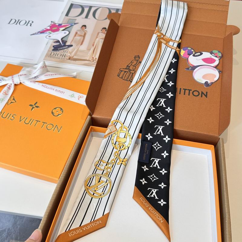 LV silk ribbon 120X5cm E08 (1)