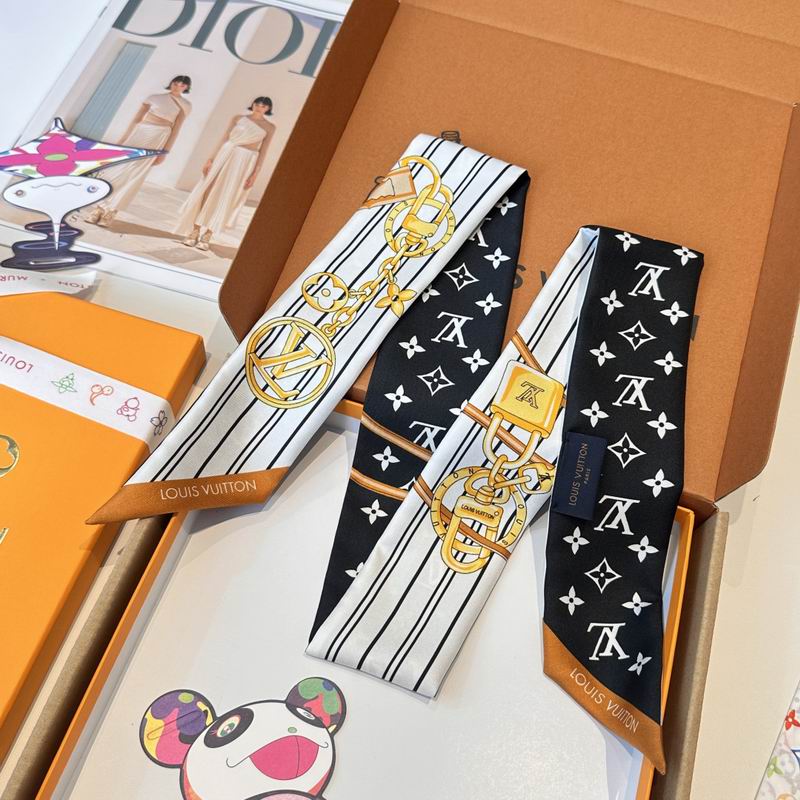 LV silk ribbon 120X5cm E08 (3)