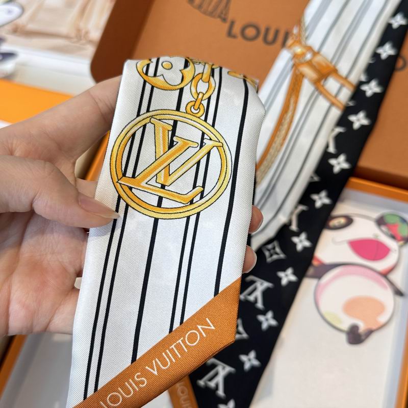 LV silk ribbon 120X5cm E08 (4)