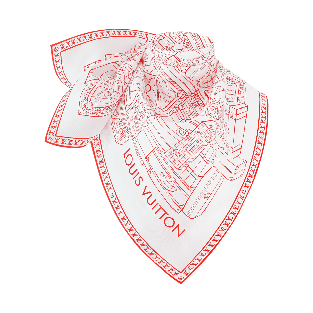 LV silk scarf 90X90cm E14 (36)