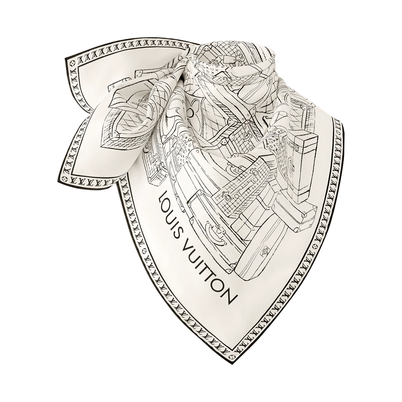 LV silk scarf 90X90cm E14 (8)