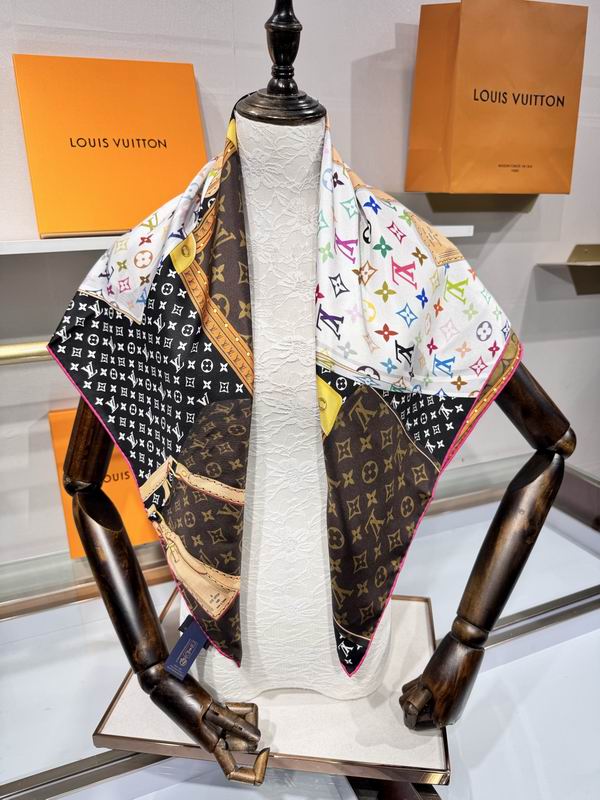 LV silk scarf 90X90cm E47 (6)