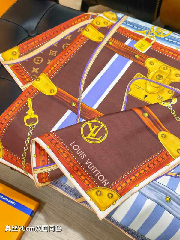 LV silk scarf 90X90cm E58 (15)