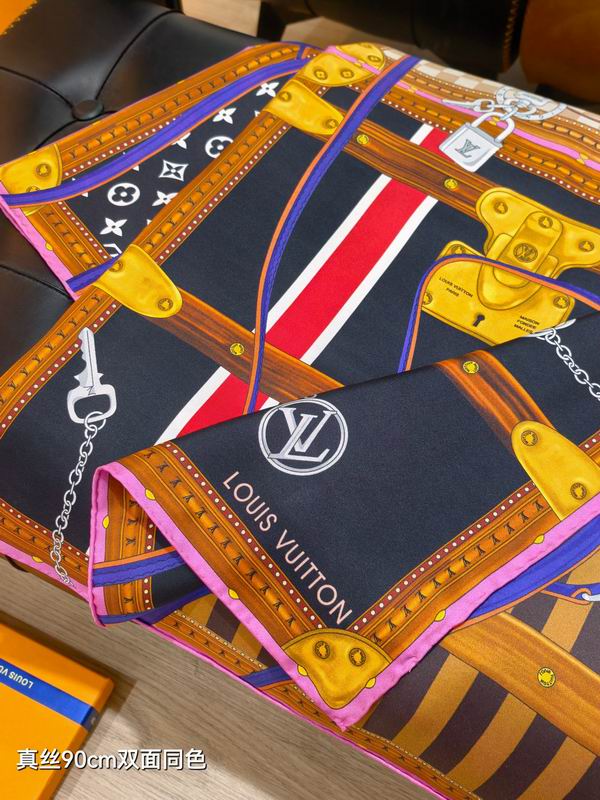 LV silk scarf 90X90cm E58 (25)