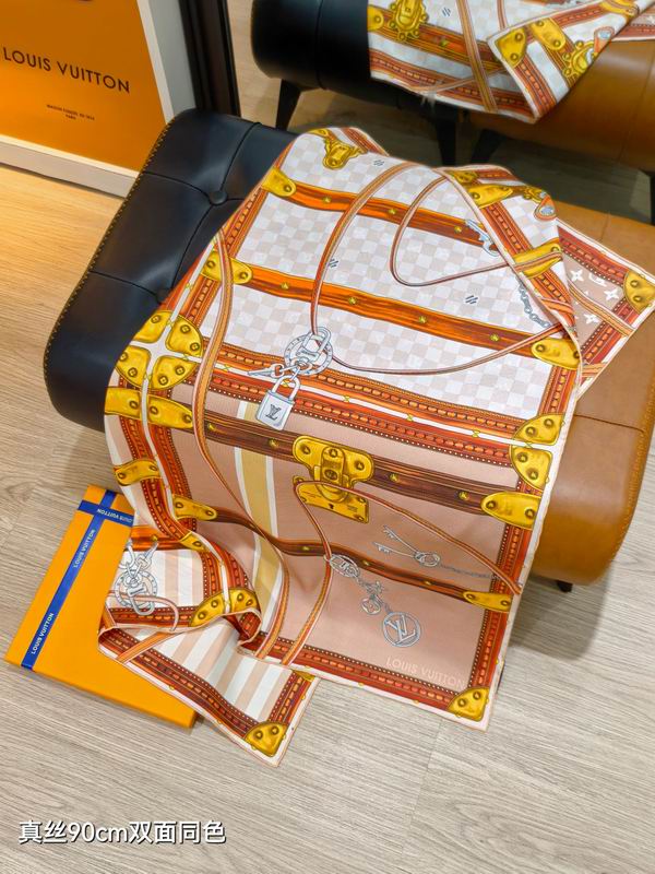 LV silk scarf 90X90cm E58 (6)